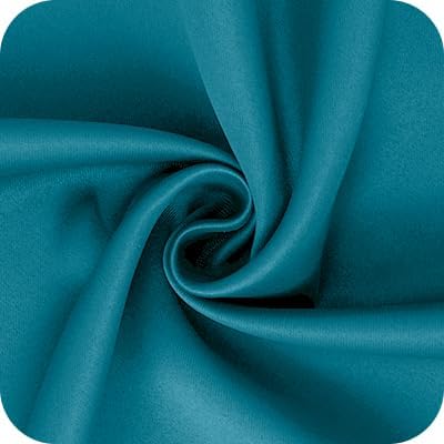 BGment Peacock Blue Blackout Curtains 84 Inch Length for Living Room - Thermal Insulated Drapes with Rod Pocket Darkening Privacy for Bedroom Dining, 52 x 84 Inch, 2 Panels