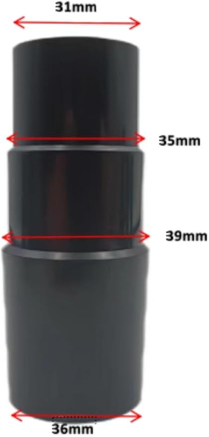 Plastic Hose Connector Reducer Attachments Fits Vacuum Cleaner, 1-3/8" to 1-1/4", 2-1/2" to 1-1/4", 1-1/4" to 1-3/8" to 1-1/2"(6 Pieces)