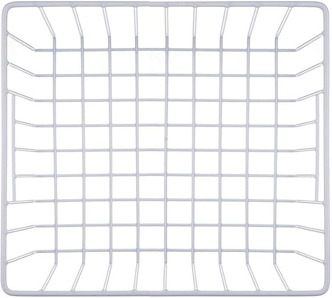 Upright Freezer Organizer Bins, Freezer Baskets for 14, 15 cu.ft Standup Freezer, Wire Storage Baskets with Built-in Handles for Frozen Foods, Snacks, Vegetables, Fruits and More, 4Pcs , White