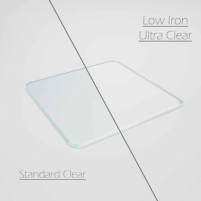 Glass Chair Mat with Exclusive Beveled Edge by Clearly Innovative 1/4β Thick Ultra-Clear Glass, Protect Your Home or Office Floor, Hardwood or Carpet (STARPHIRE, 45" by 53")