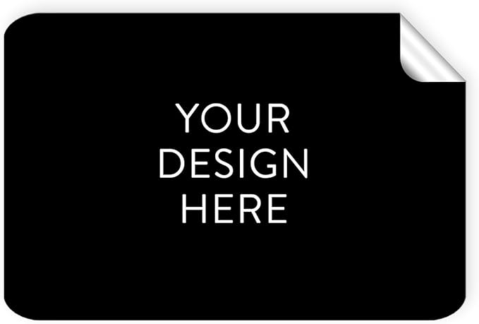 5-1000 Custom Vinyl Stickers - Upload Your own Image, Text, Design, Logo - Personalized Logo Labels for Handmade, Packaging, Bottle, Jars, Candle, Brand Stickers (Black, 6x4)