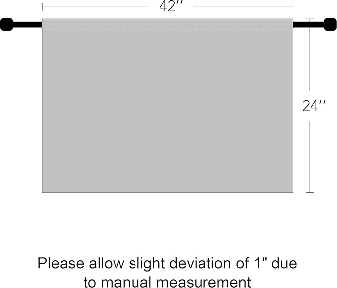 RYB HOME Blackout Curtains for Kitchen, Over Sink Privacy Curtains Window Decor, Thermal Insulating Drapes for Bathroom Cafe Bedroom Small Window, W 42 x L 24 inch, Sage Green, 2 Panels