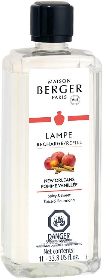 New Orleans - Lampe Berger Fragrance Refill for Home Fragrance Oil Diffuser - 33.8 Fluid Ounces - 1 Liter