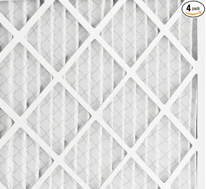 BNX TruFilter 20x22x1 MERV 10 (4-Pack) AC Furnace Air Filter - MADE IN USA - Pleated Air Conditioner HVAC AC Furnace Filters - Removes Odor, Mold, Bacteria, Smoke