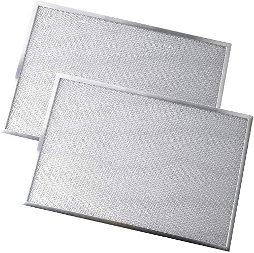 Wadoy BPS1FA36 Range Hood Filter 11-3/4" X 17-1/4" X 3/8", 2 Pack Aluminum Mesh Grease Range Hood Filter with Blue Protective Film (๐๐๐ง ๐๐ ๐ญ๐จ๐ซ๐ง ๐จ๐๐) Compatible with Broan Nutone 99010300E