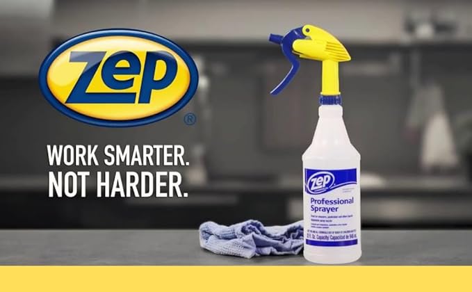 Zep Professional Sprayer Bottle - 32 oz (Case of 36) - HDPRO36 - Versatile Adjustable Nozzle, With A Fine Mist or Powerful Spray; Refillable For Diluted Concentrate