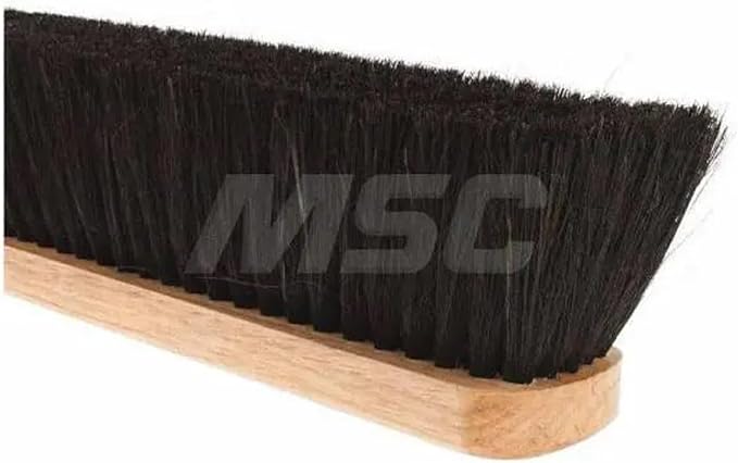 PRO SOURCE Horsehair Push Broom Head with Threaded Wood Block: 18 inch Wide