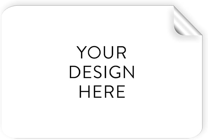 5-1000 Custom Vinyl Stickers - Upload Your own Image, Text, Design, Logo - Personalized Logo Labels for Handmade, Packaging, Bottle, Jars, Candle, Brand Stickers (White, 6x4)