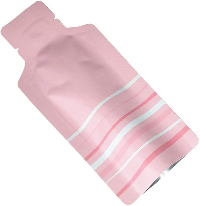 100 Pack 2.95x5.1 inch Heat Seal Sample Mylar Packets for Portable Travel Toiletries Empty Disposable Liquid Shampoo Pouch Single Serving Coffee Powder Condiments Food Storage (Pink)
