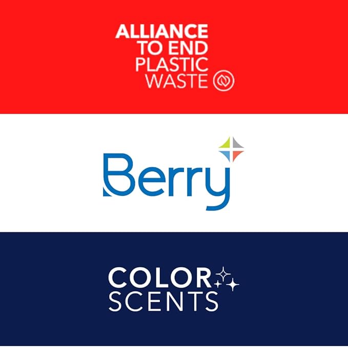 Color Scents Tall Kitchen Trash Bags - 13 Gallon, 100 Bags (1 Pack of 100 Count), Drawstring - White bag in Lavender + Sage Scent with Microban