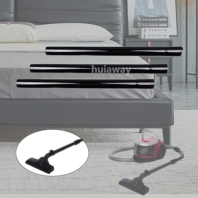 3 Pcs 1.25inch 32mm Vacuum Extension Wand 1 1/4" Plastic Wand Pipe for Vacuum Cleaner Replacement Tubes Extend to 14.6 inch Long