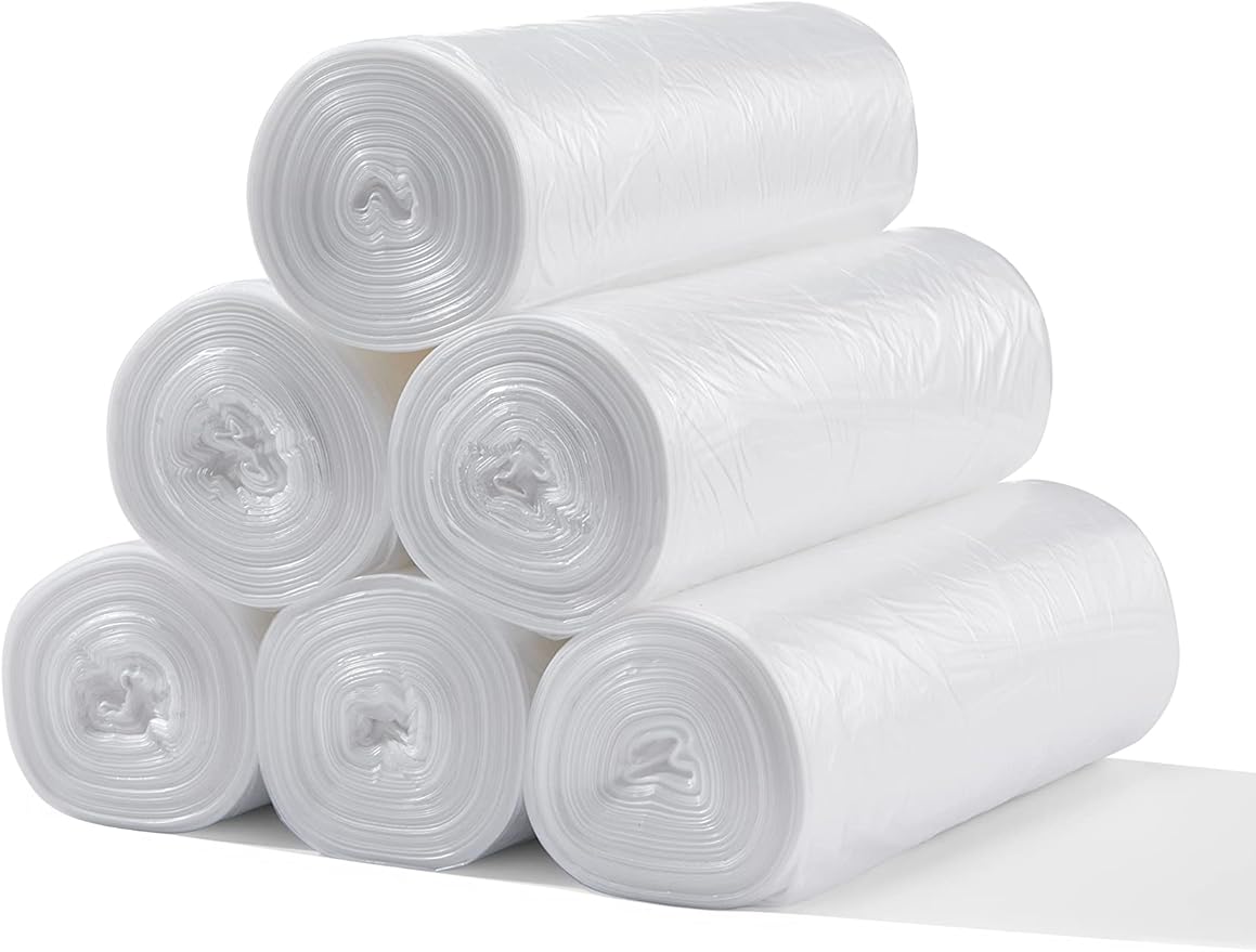 TYPLASTICS 33 Gallon Clear Trash Can Liners - 33" x 40" - High Density Garbage Bags - Case of 500 - Multipurpose for Office, Outdoor, Recycling, Industrial and Commercial