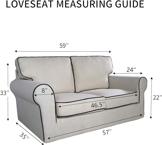 PureFit Reversible Quilted Sofa Cover, Water Resistant Slipcover Furniture Protector, Washable Couch Cover with Non Slip and Elastic Straps for Kids, Dogs, Pets (Loveseat, Gray/Ivory)