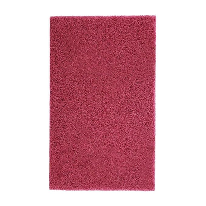 3M Scotch Brite 7447 Very Fine Grade General Purpose Sanding Hand Pads 6Pcs 200 x 125mm/8" x 5" Red