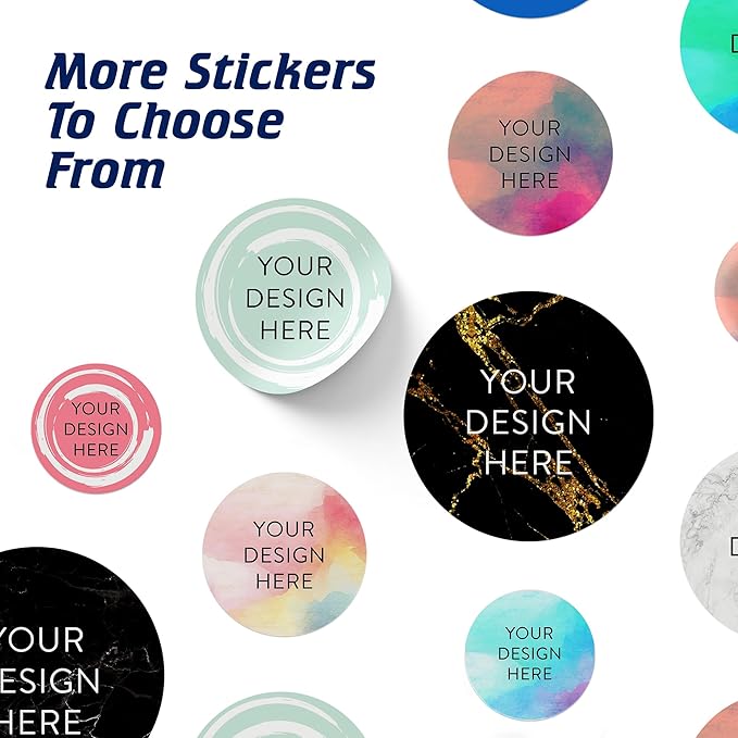 100 Custom Vinyl Stickers - Upload Your own Image, Text, Design, Logo - Personalized Logo Labels for Handmade, Packaging, Bottle, Jars, Candle, Brand Stickers (Mint, 2x2)