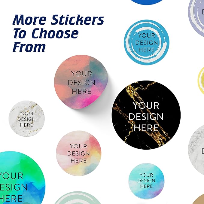 100 Custom Vinyl Stickers - Upload Your own Image, Text, Design, Logo - Personalized Logo Labels for Handmade, Packaging, Bottle, Jars, Candle, Brand Stickers (Rose, 1.5x1.5)
