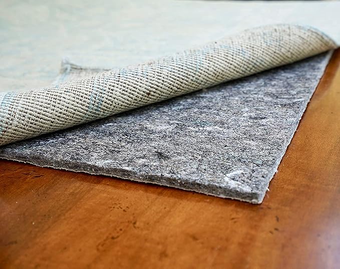 RUGPADUSA - Dual Surface - 8'x11' - 1/4" Thick - Felt + Rubber - Non-Slip Backing Rug Pad - Safe for All Floors