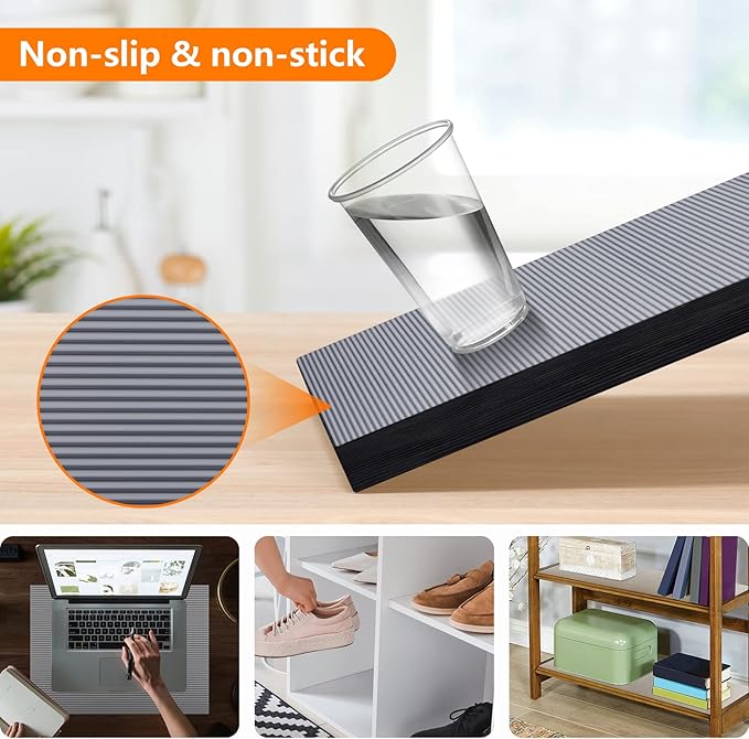 Shelf Liners for Kitchen Cabinets Non Adhesive Drawer Liner EVA Material Cupboard Mat Waterproof Refrigerator Mats Washable Fridge Liner for Cupboard and Desks Clear Shelf Liner 11.8 x 236.2 Inches