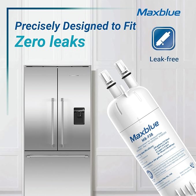 Maxblue W10295370A Replacement for Everydrop® Filter 1, Whirlpool® EDR1RXD1, EDR1RXD1B, P8RFWB2L, P4RFWB, Kenmore® 46-9081, 46-9930, MB-F38 Refrigerator Water Filter, 3 Filters (Package May Vary)
