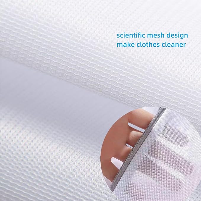 8 Pcs Lingerie Bags for Washing Delicates(2XXL 2XL 4L) Mesh Laundry Bags for Washing Machine Protector Net Wash Bag for Socks Underwear Baby Clothes Laundry Garment Bag Mesh Washable