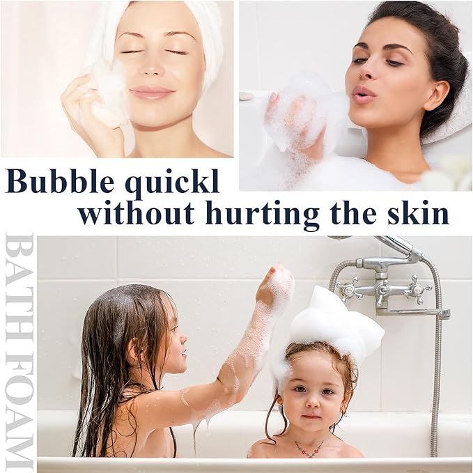 Hushee Soap Bag Bubble Mesh Bags Exfoliating Soap Pouch with Drawstring for Foaming Drying Easy Bubble Store