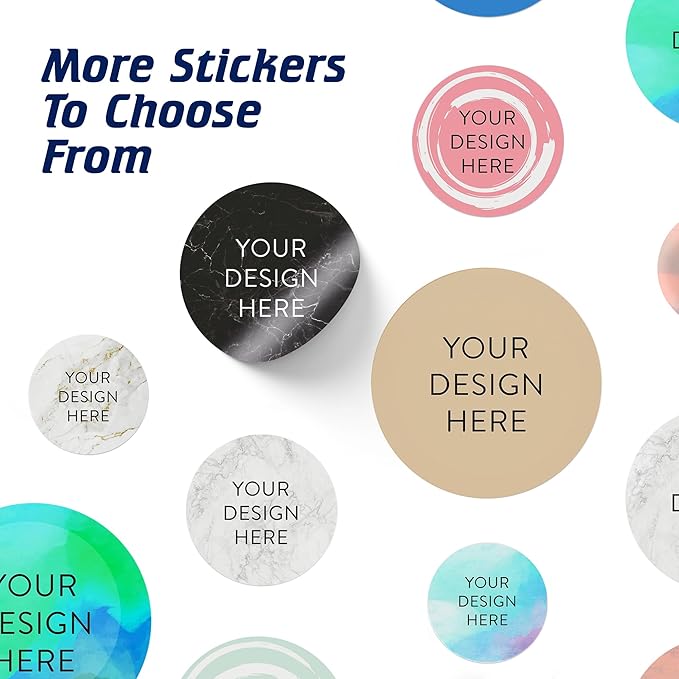 100 Custom Vinyl Stickers - Upload Your own Image, Text, Design, Logo - Personalized Logo Labels for Handmade, Packaging, Bottle, Jars, Candle, Brand Stickers (Brown, 5x5)