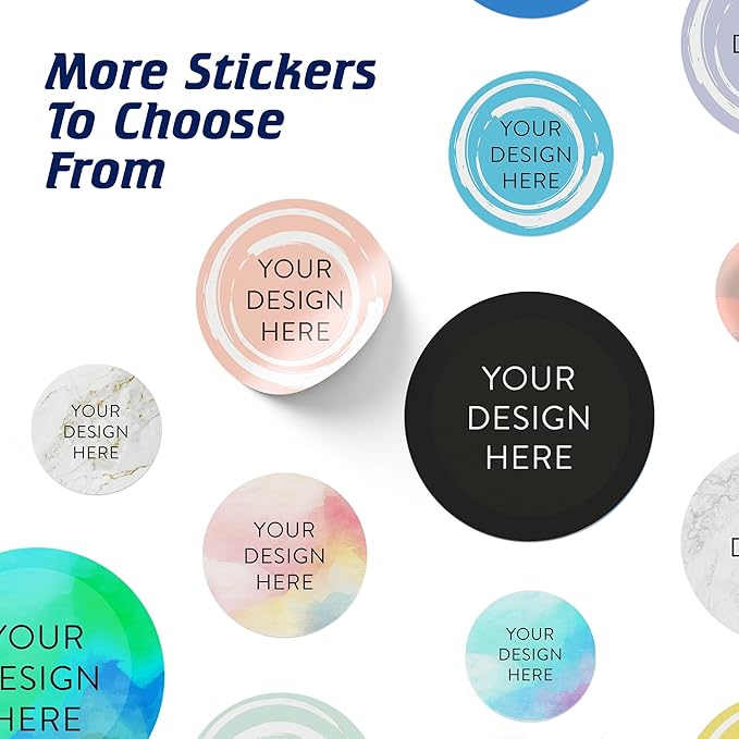 100 Custom Vinyl Stickers - Upload Your own Image, Text, Design, Logo - Personalized Logo Labels for Handmade, Packaging, Bottle, Jars, Candle, Brand Stickers (Peach, 1x1)