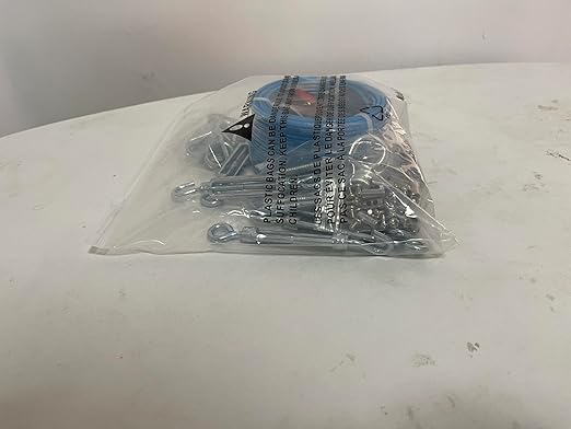 Turnbuckles for Cables Wire, 1/8" X 100Ft Blue PVC Coated Wire Rope Kit, Multi-use Steel Cable for Grape Vines/Clothes Line Outdoors for T Post/String Light Hanging/Garden Wire