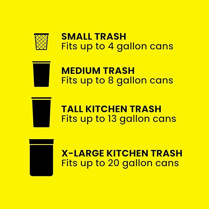 Glad ForceFlex Tall Kitchen Drawstring Trash Bags, 13 Gal, Fragrance Free, 110 Ct (Package May Vary)