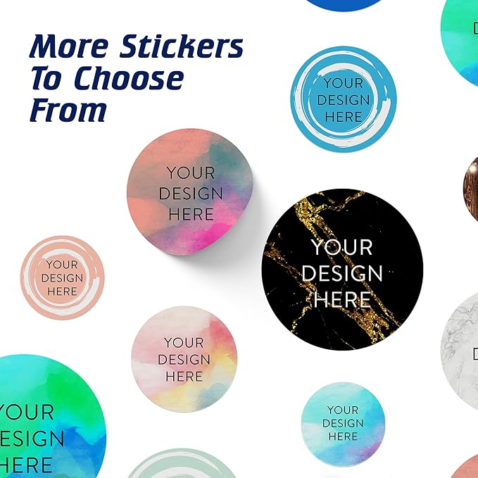 100 Custom Vinyl Stickers - Upload Your own Image, Text, Design, Logo - Personalized Logo Labels for Handmade, Packaging, Bottle, Jars, Candle, Brand Stickers (Rose, 3x3)