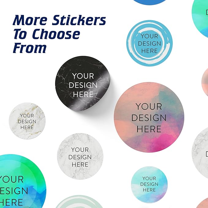 100 Custom Vinyl Stickers - Upload Your own Image, Text, Design, Logo - Personalized Logo Labels for Handmade, Packaging, Bottle, Jars, Candle, Brand Stickers (Rose, 5x5)