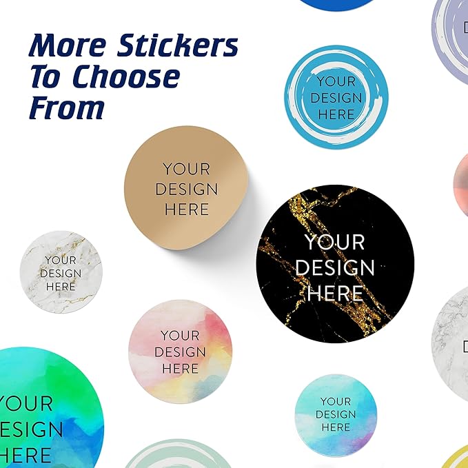 100 Custom Vinyl Stickers - Upload Your own Image, Text, Design, Logo - Personalized Logo Labels for Handmade, Packaging, Bottle, Jars, Candle, Brand Stickers (Brown, 1.5x1.5)