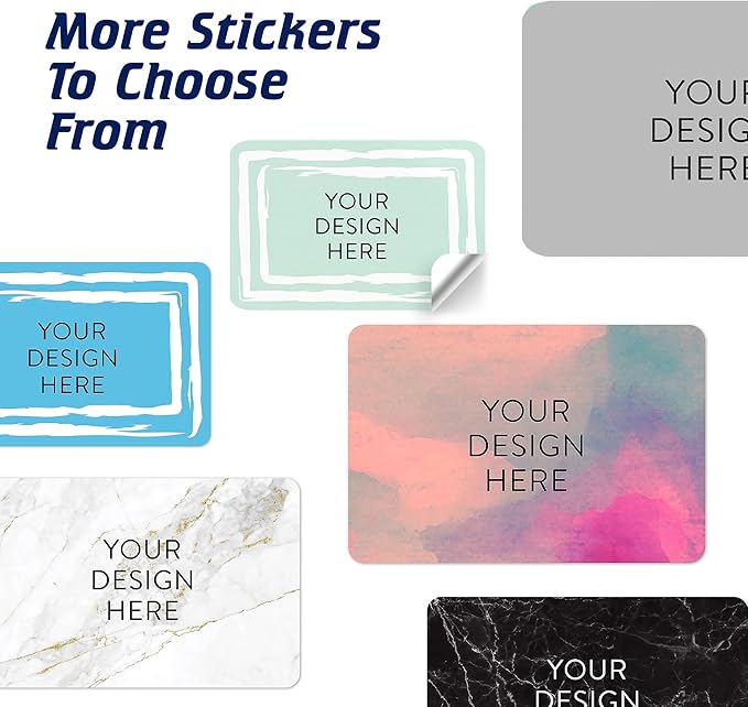100 Custom Vinyl Stickers - Upload Your own Image, Text, Design, Logo - Personalized Logo Labels for Handmade, Packaging, Bottle, Jars, Candle, Brand Stickers (Mint, 3x2)
