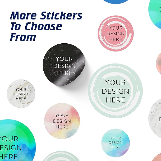 100 Custom Vinyl Stickers - Upload Your own Image, Text, Design, Logo - Personalized Logo Labels for Handmade, Packaging, Bottle, Jars, Candle, Brand Stickers (Mint, 6x6)