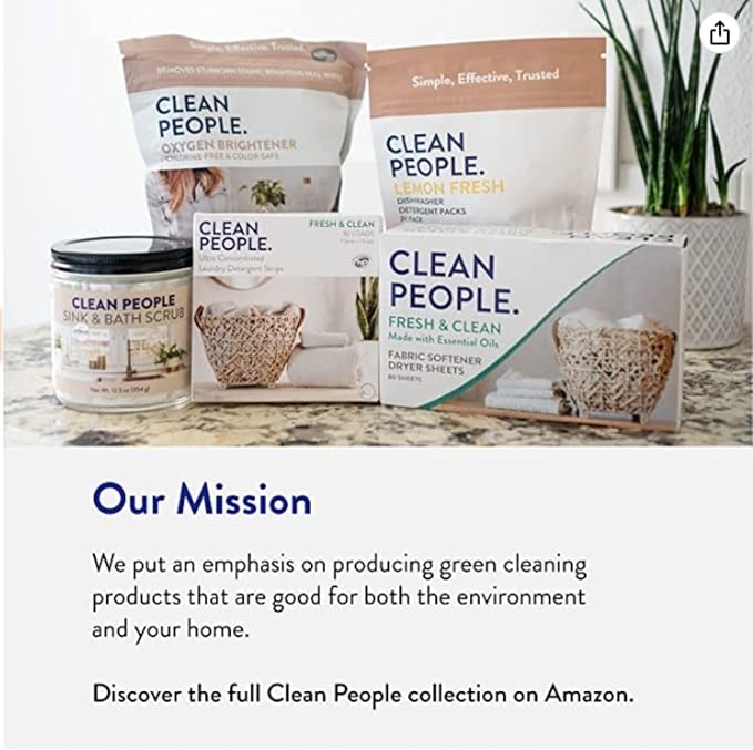 The Clean People Liquid Fabric Softener - Softens & Removes Static Cling - Vegan (100 Fl Oz, Fresh & Clean)