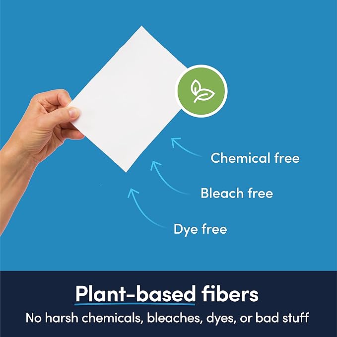 Good Laundry - Unscented Breeze Scented Organic Laundry Dryer Sheets - Natural Non toxic dryer sheets infused with Essential Oils - No Harsh Chemicals, Biodegradable, Hypoallergenic - USA Based