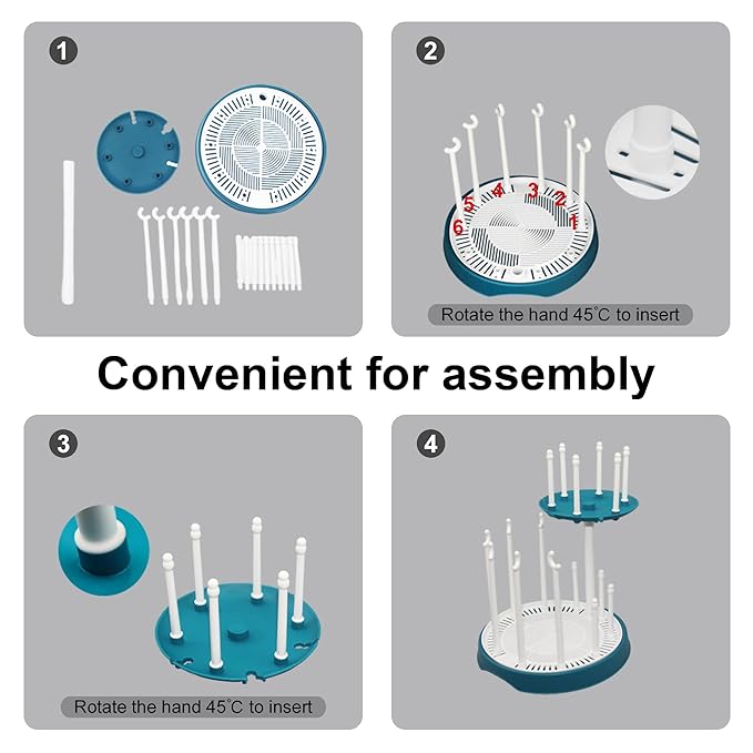 Baby Bottle Drying Rack,Double-Layer Bottle Drying Rack,Hold Up to 16 Baby Bottles,Suitable for Indoor, Kitchen, Living Room(Black and White)