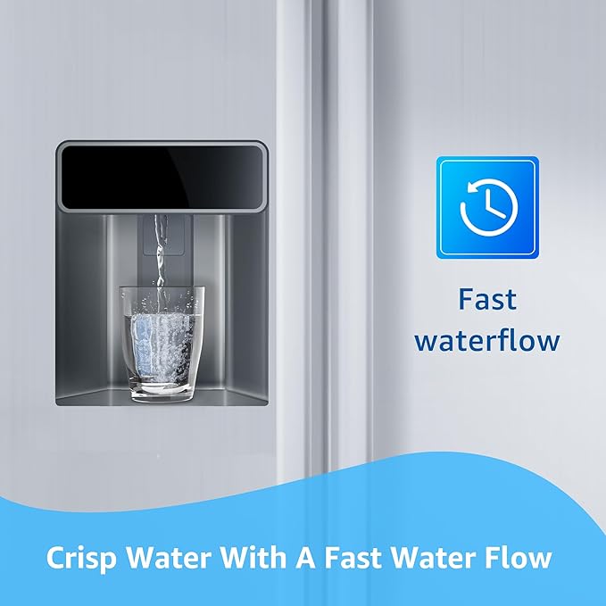 Filterlogic FL-RF48 Replacement for GE® XWF, NSF Certified Refrigerator Water Filter, 3 Filters(Not XWFE®)