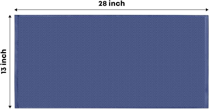 Artoid Mode 100% Cotton Navy Blue Waffle Weave Kitchen Dish Cloths, 13x28 Inch Ultra Soft Absorbent Quick Drying Kitchen Dish Towels Set of 4