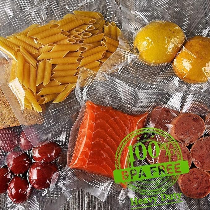 Vacuum Sealer Bags for Food,Seal a Meal Bags Rolls,8inx20 Rolls 2 Pack,XinBaoLong,Commercial Grade, Heavy Duty, BPA Free,Great for Vac Storage