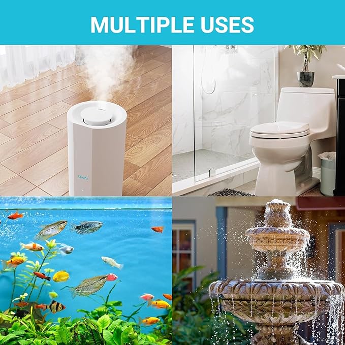 Humidifier Cleaning Ball – Fights Mold & Odor, Prevents Hard Water Build-Up, Eliminates White Dust, For All Humidifiers & Fish Tanks