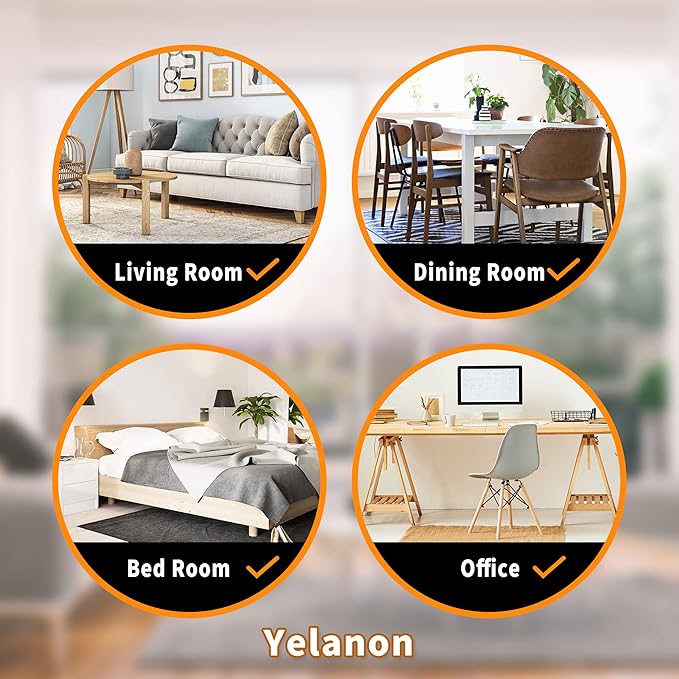 Furniture Sliders, 8 pcs-4 3/4” Square Brown Furniture Sliders for Carpet, Heavy Duty Furniture Movers Sliders, Reusable Furniture Moving Pads, Floor Protectors for Carpet