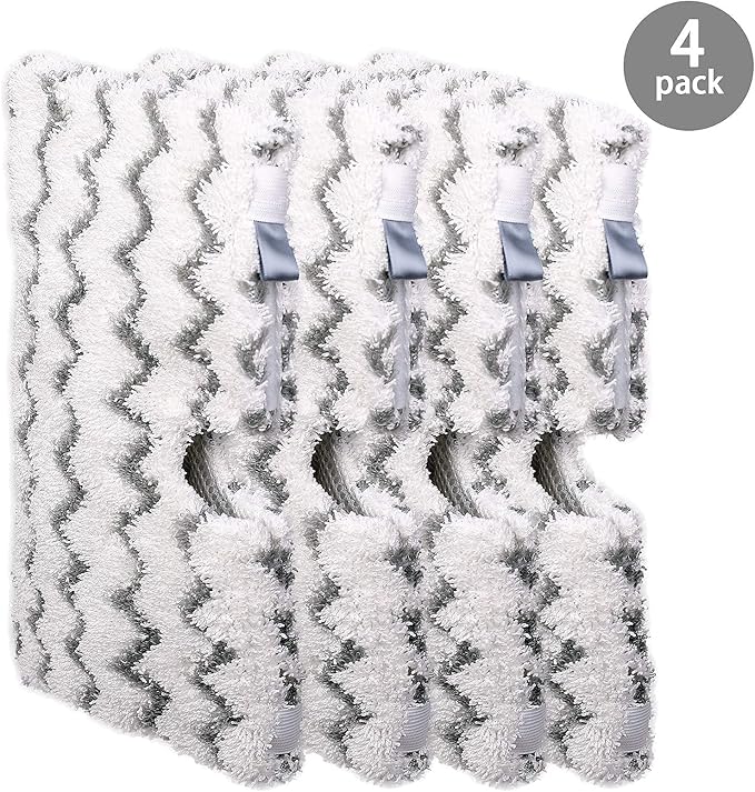 F Flammi Heavy-Duty Steam Mop Replacement Pad for Shark Steam Pocket Mop S3501 S3601 S2901 S2902 S3550 S3801 S3901 SE450 S3601D S3901D for All Hard Floors Soft Scrub Mop Pad for Shark