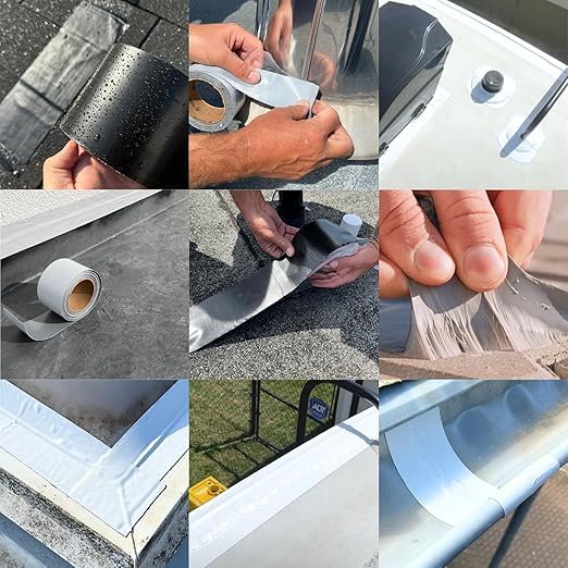 HSS RV Sealant Tape with MicroSealant - Waterproof Commercial Roofing Tape for Roof and RV Repair - UV- & Weatherproof - White - 2 inch x 25 ft.