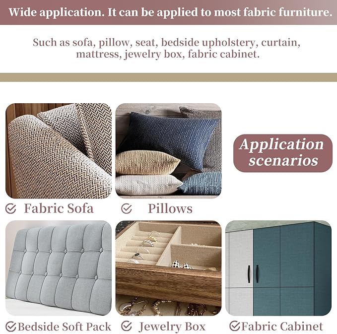 Linen Repair Tape 4x70 Inch Self-Adhesive Couch Patch Repair Fabric Patch for Furniture,Sofas,Cushion,Chairs,Bags,Linen Goods(Beige)