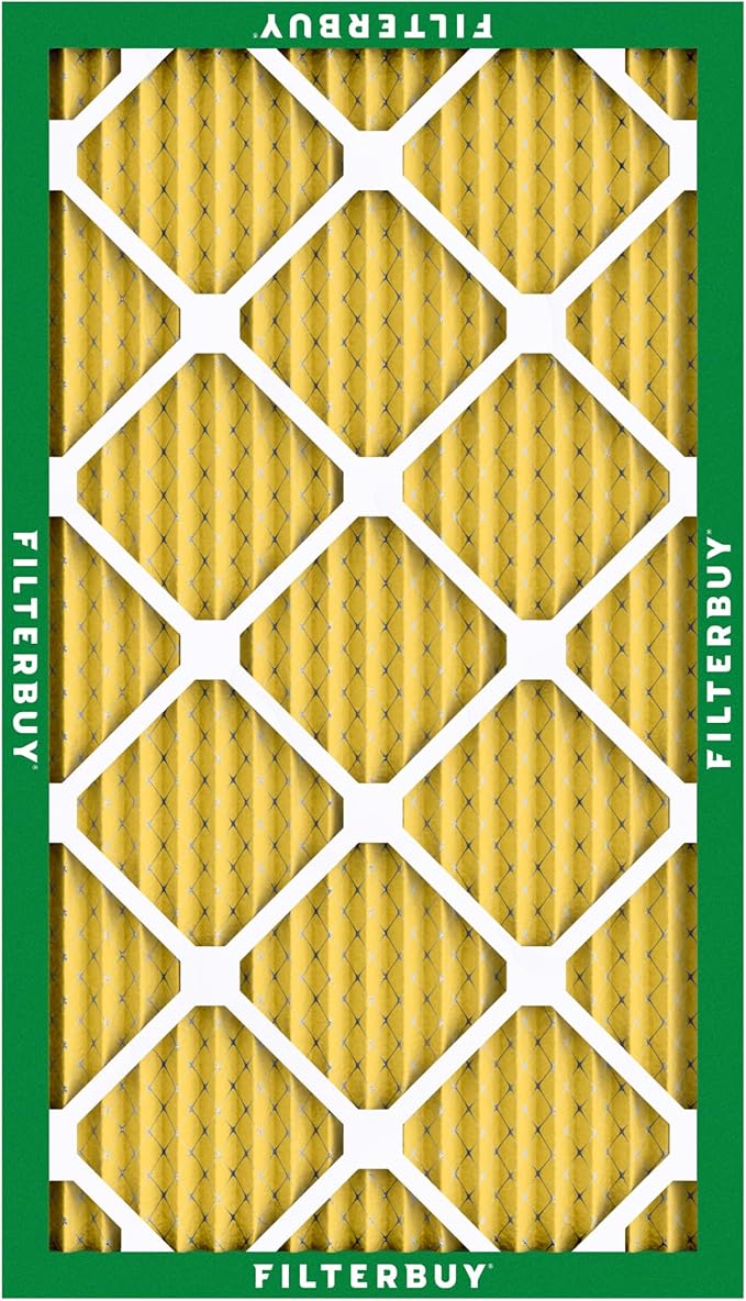 Filterbuy 8x30x1 Air Filter MERV 11 (MPR 1200) Allergen Defense Replacement (4-Pack), Electrostatic Pleated HVAC AC Furnace Filters, Made in USA (Actual Size: 7.50 x 29.50 x 0.75)