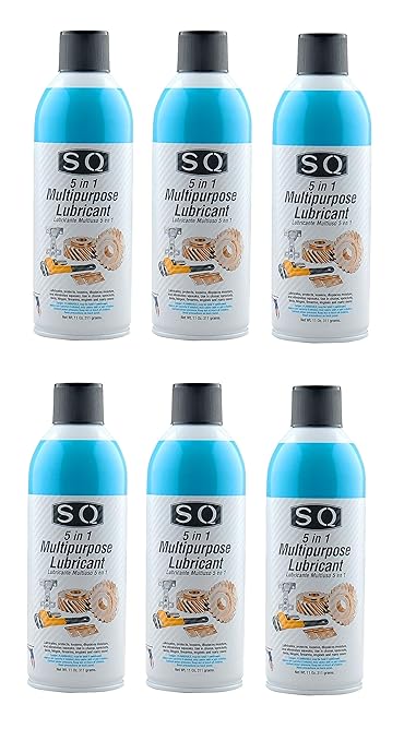 SQ 5 in 1 Multipurpose Oil and Lubricant, 6 Pack, 11 Oz per can