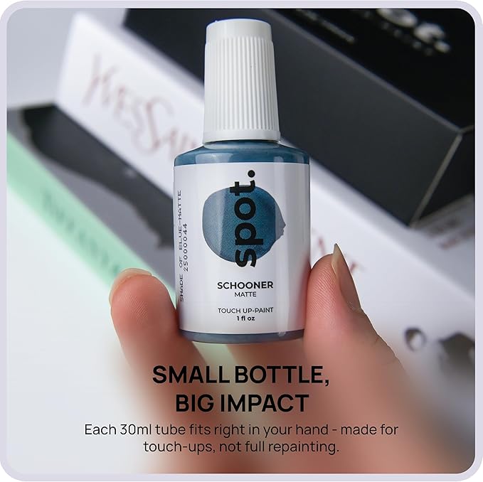 spot. Touch-Up Paint | Matte Finish for Cabinets, Walls, Doors & Furniture | Multi-Tone Blue Repair Kit | Quick-Dry, Self-Priming, Low-Odor, Eco-Friendly | No-Sanding or Primer Needed | 3 Pack
