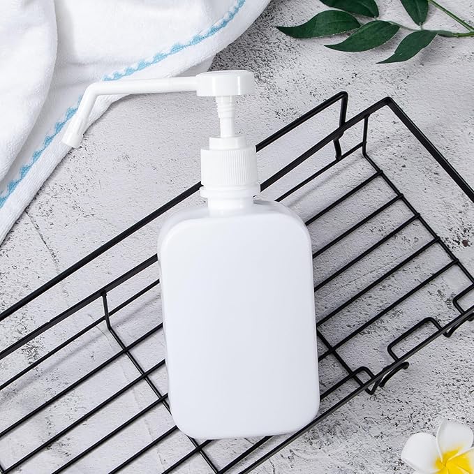Pump Bottles Dispenser 16.9oz/500ml, 4 Pack Empty Plastic Hand Soap Shampoo Bottles, Refillable Wash Bottles for Cleaning Solution, Plants 