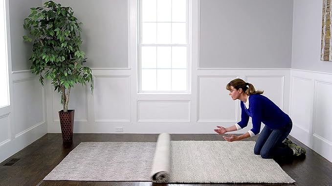 RUGPADUSA - Dual Surface - 1'10" x 9'10" - 1/8" Thick - Felt + Rubber - Non-Slip Backing Rug Pad - Adds Low-Profile Comfort and Protection